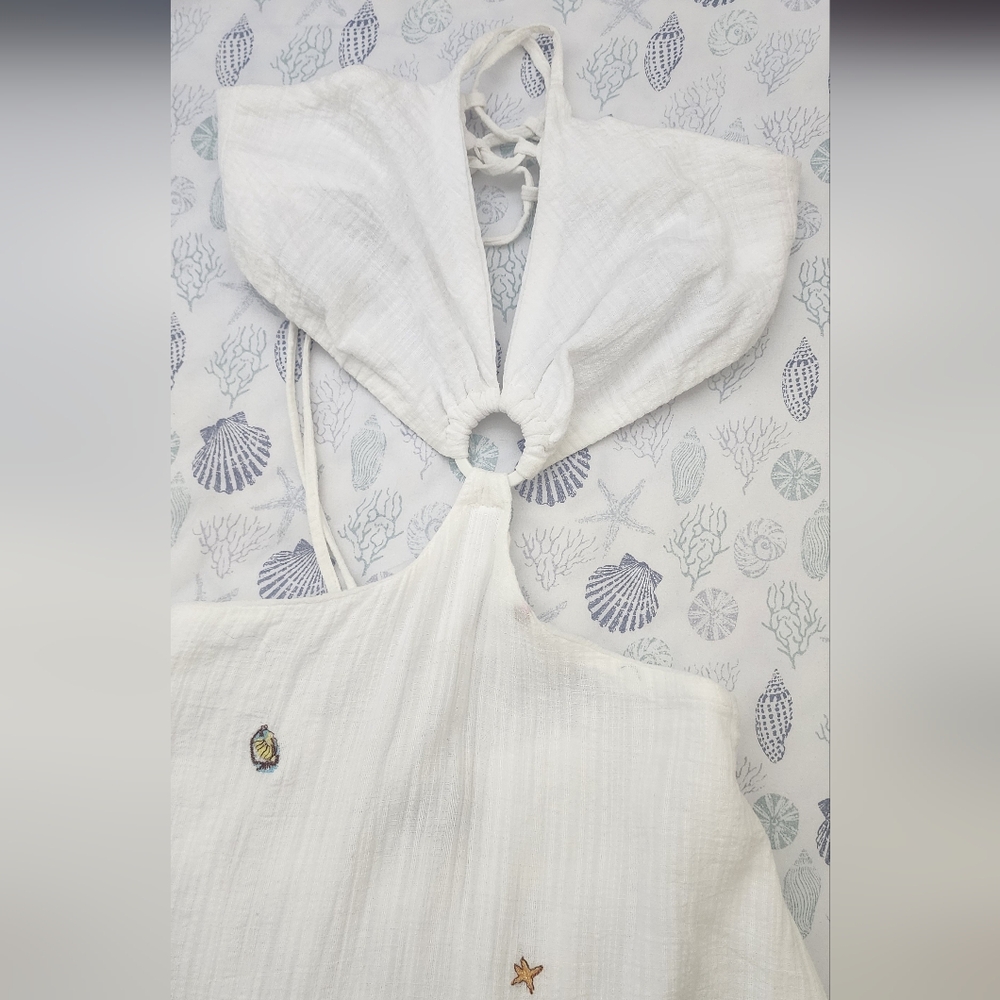 Maaji White Embellished Tiered Maxi Dress - Picture 4 of 11